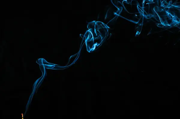 Smoke Black Background Abstraction — ストック写真