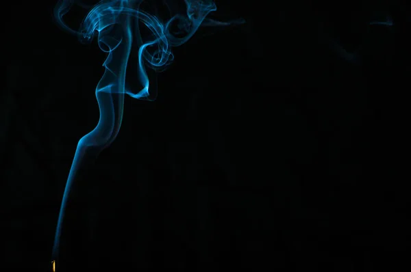 Smoke Black Background Abstraction — Stock Photo, Image