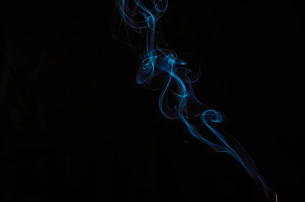 Humo Sobre Fondo Negro Abstracción — Foto de Stock