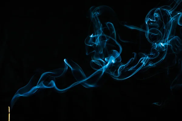 Kouř Černém Pozadí Abstrakce Stock Snímky