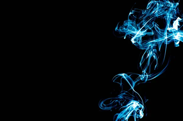 Smoke Black Background Abstraction — ストック写真