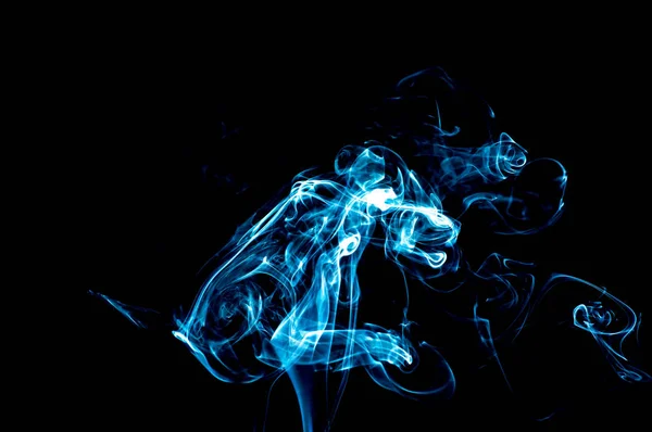 Rauch Auf Schwarzem Hintergrund Abstraktion — Stockfoto