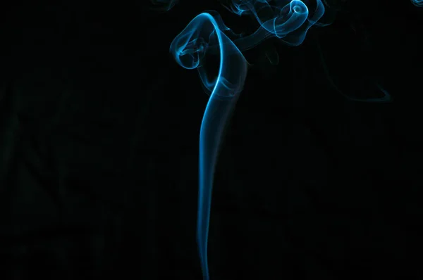 Dym Czarnym Tle Abstrakcja — Zdjęcie stockowe