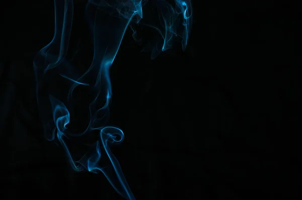 Humo Sobre Fondo Negro Abstracción —  Fotos de Stock