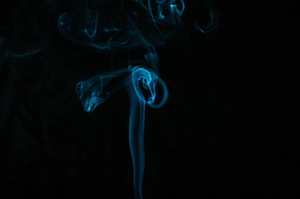 Smoke Black Background Abstraction — ストック写真