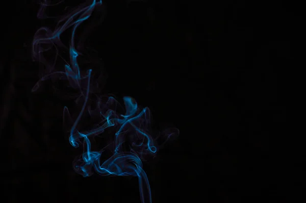 Dym Czarnym Tle Abstrakcja — Zdjęcie stockowe