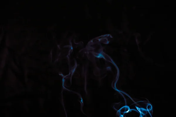 Smoke Black Background Abstraction — ストック写真