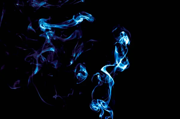 Humo Sobre Fondo Negro Abstracción — Foto de Stock