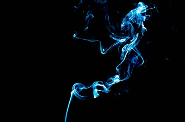 Smoke Black Background Abstraction — ストック写真