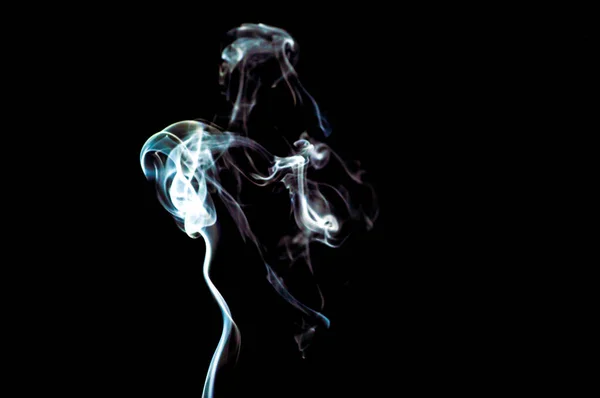 Smoke Black Background Abstraction — ストック写真