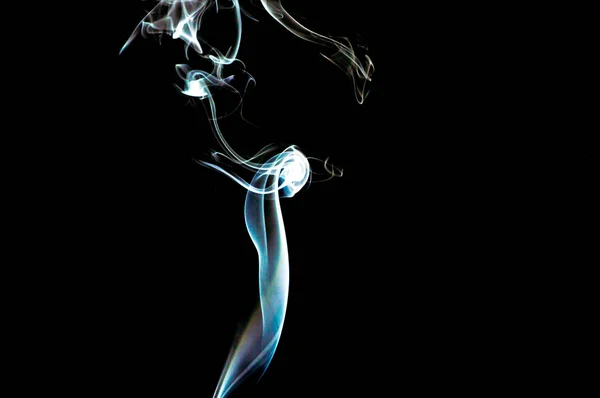 Smoke Black Background Abstraction — ストック写真