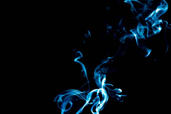 Humo Sobre Fondo Negro Abstracción — Foto de Stock