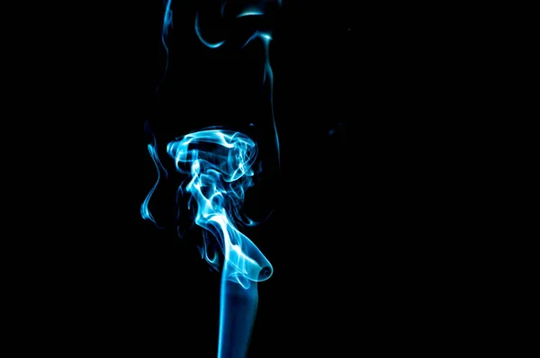 Kouř Černém Pozadí Abstrakce — Stock fotografie