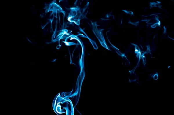 Kouř Černém Pozadí Abstrakce — Stock fotografie