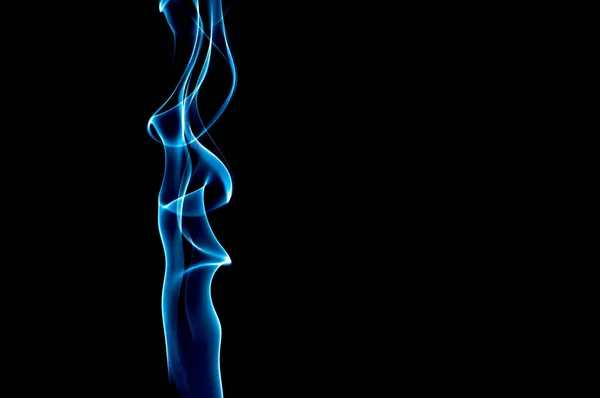 Humo Sobre Fondo Negro Abstracción — Foto de Stock