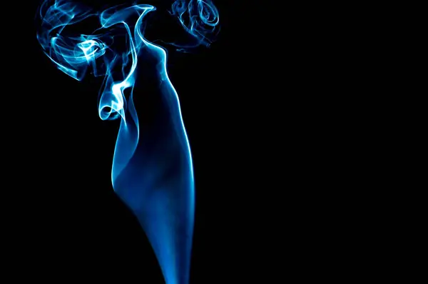 Smoke Black Background Abstraction — ストック写真