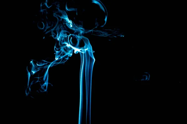 Fumar Fundo Preto Abstrato — Fotografia de Stock