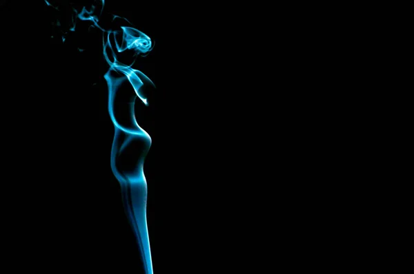 Smoke Black Background Abstraction — ストック写真