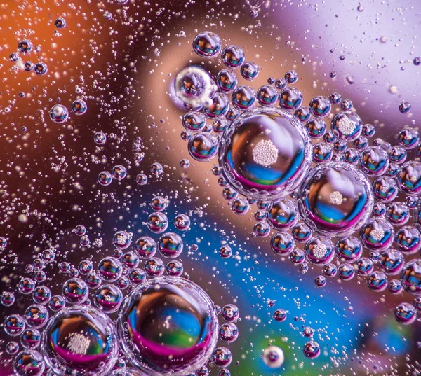 Oil Drops Floating Water — Stock Photo, Image