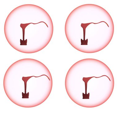 Gübreleme, yaşamın, rahim, yumurta veya yumurta, hareketli sperm kökeni illüstrasyon kadın cinsel organlar vektör. Gerçekçi üreme.