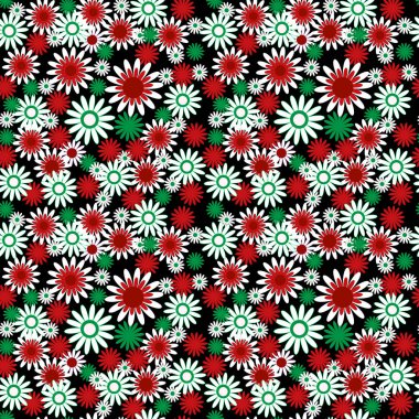 Koyu arka plan üzerinde bir papatya ile sevimli çiçek sorunsuz doku