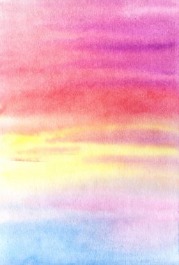 Islak boyalı suluboya gradyan