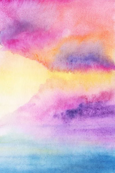 Wet painted watercolor gradient — Stock Photo, Image