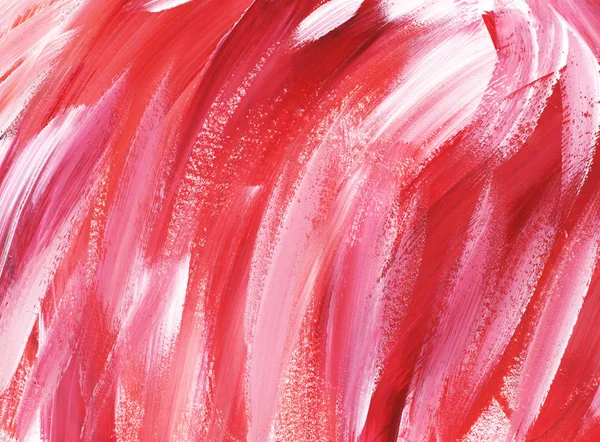 Fondo abstracto rosa, rojo, blanco. Pintado a mano en una ilustración de papel — Foto de Stock