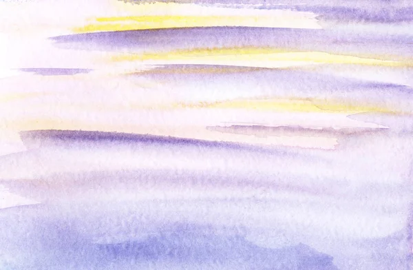 Abstrakt akvarell bakgrund. Havsytan. Handritad på ett texturerat papper. — Stockfoto