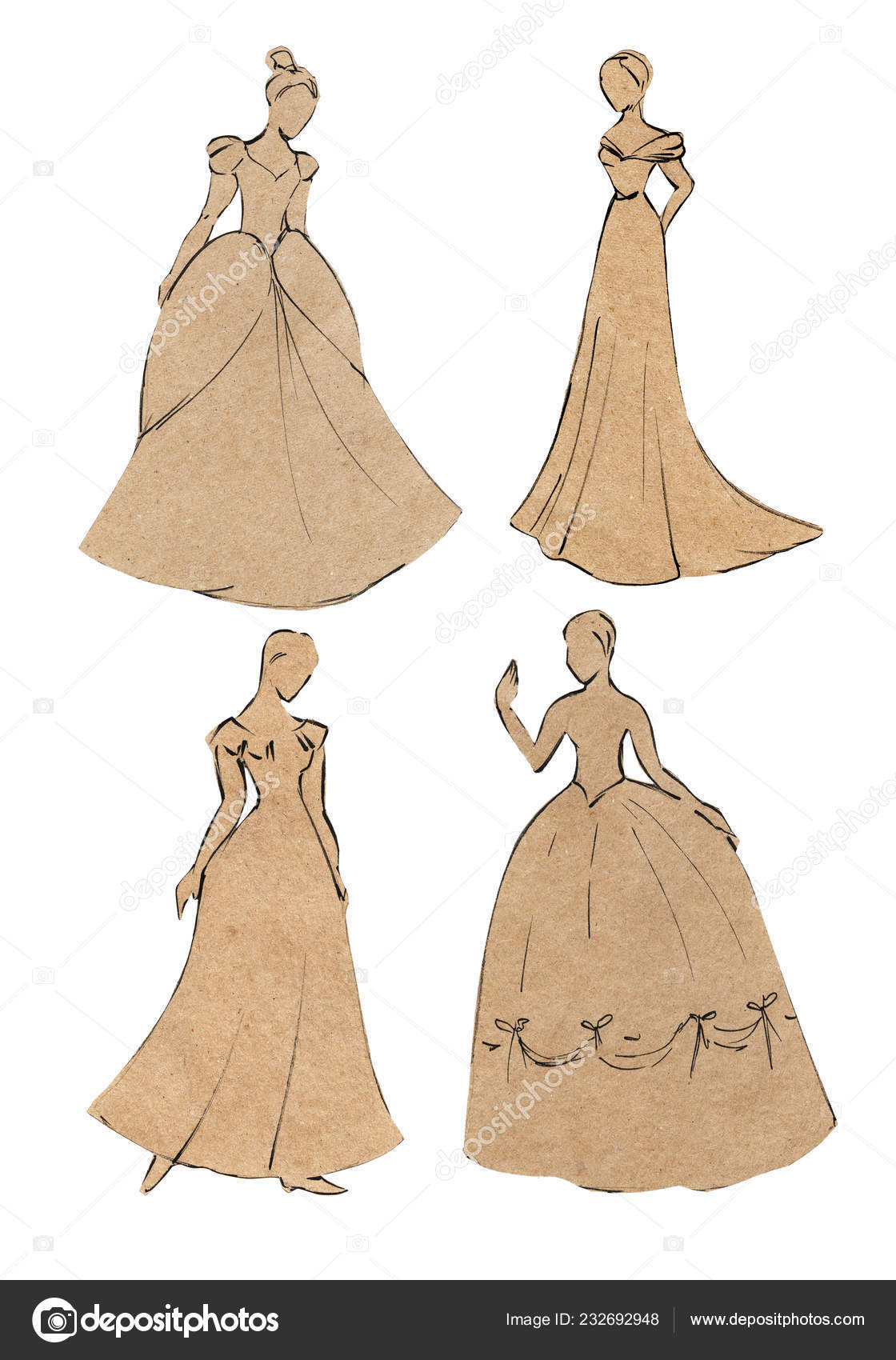COM: Sketch Breanna Ball gown by RusCoollGirl on DeviantArt