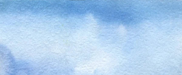 Abstrakte blaue Aquarell Hintergrund. handbemalt auf strukturiertem Papier. — Stockfoto