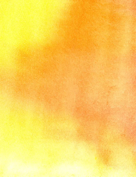 Latar belakang cat air abstrak. Penuhi kuning di atas kertas basah. Ilustrasi cat air gambar tangan pada tekstur kertas . — Stok Foto