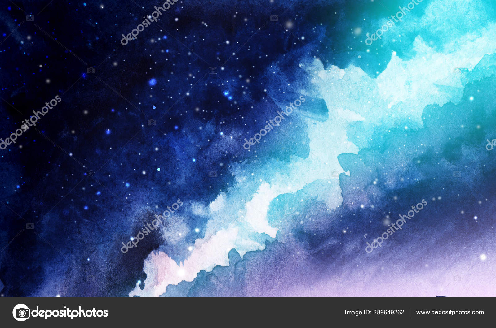 Download Night The Infinite Deep Starry Sky The Milky Way Northern Lights Pink And Blue Streams Of Light Mystical Boundless Universe Hand Drawn Watercolor Background Illustration Stock Photo Image By C Jolly Oly 289649262