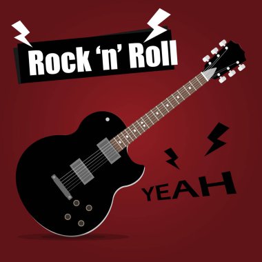gitar elektrik rock'n roll vektör