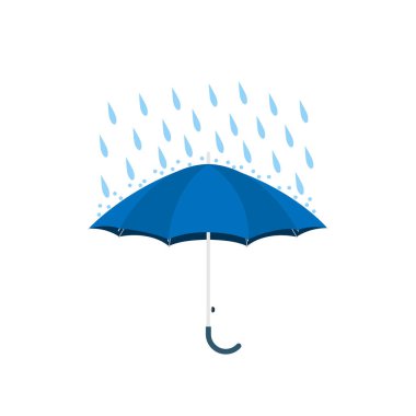 şemsiye yağmur simge vektör