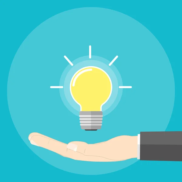 ampul fikir float yandan vektör