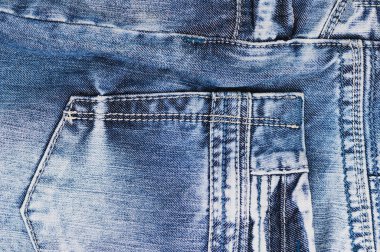 Yeni mavi kot posterior boş cep