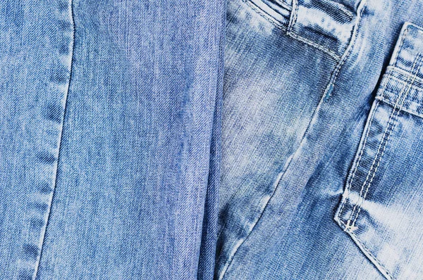 Tylna Pusta Kieszeń Nowe Niebieskie Dżinsy — Zdjęcie stockowe