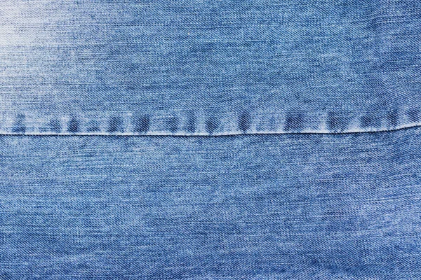 Jeans Nuevo Textil Azul Fondo Costura Recta — Foto de Stock