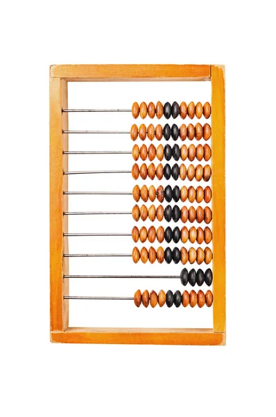 Salah Satu Abacus Tua Dan Lapuk Dengan Bingkai Kayu Dan — Stok Foto
