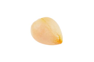 Beyaz arka planda izole avokado temiz bir çekirdek. Kırpma Yolu