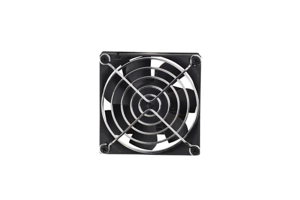 Ventilador Plástico Negro Para Computadora Escritorio Portátil Para Procesador Enfriamiento —  Fotos de Stock