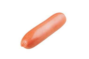 Gölge olmadan beyaz arka planda izole bir Yummy bütün sosis