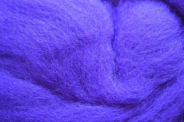 Mavi yün doku