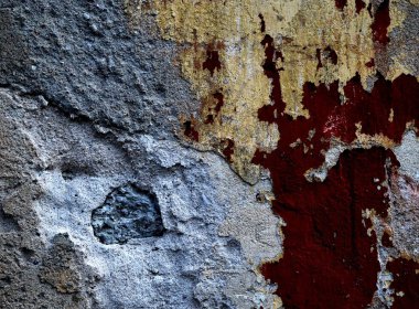 Eski bir sıva duvar.