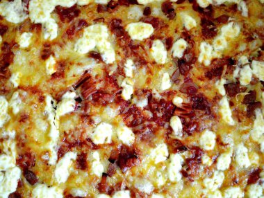 Bir İtalyan pizza doku