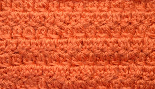 Tekstur Crochet Oranye — Stok Foto