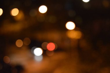 Gece ışıkları arka plan bulanık