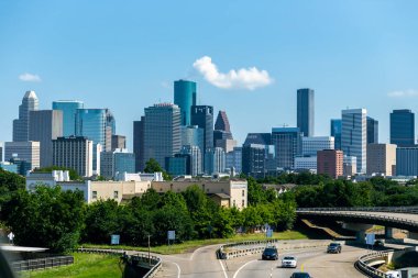 Houston Texas manzarası görünümünden Güney tarafında 