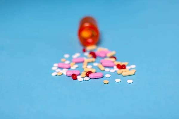 Лекарственные Таблетки Бутылки — стоковое фото